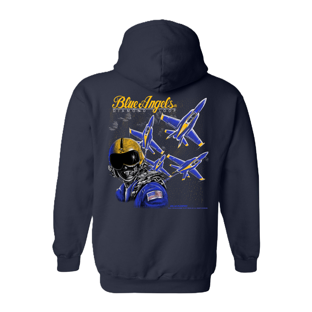 BLUE ANGELS HELMET HEAD II - HOODIE