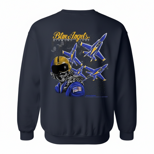 BLUE ANGELS HELMET HEAD II - CREWNECK SWEATER