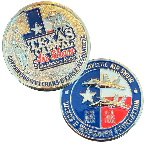 2025 Texas Capital Air Show Silver Challenge Coin