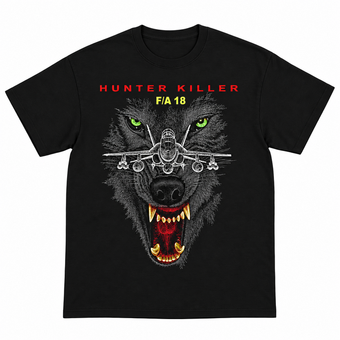 F-18 HUNTER KILLER YOUTH TEE (FRONT WOLF GRAPHIC)