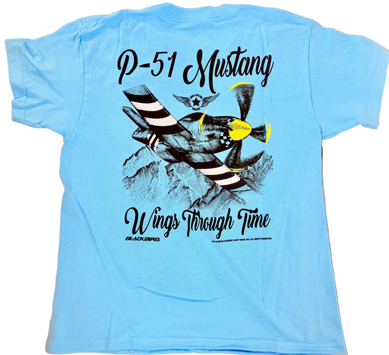 P-51 MUSTANG WINGS THROUGH TIME YOUTH TEE