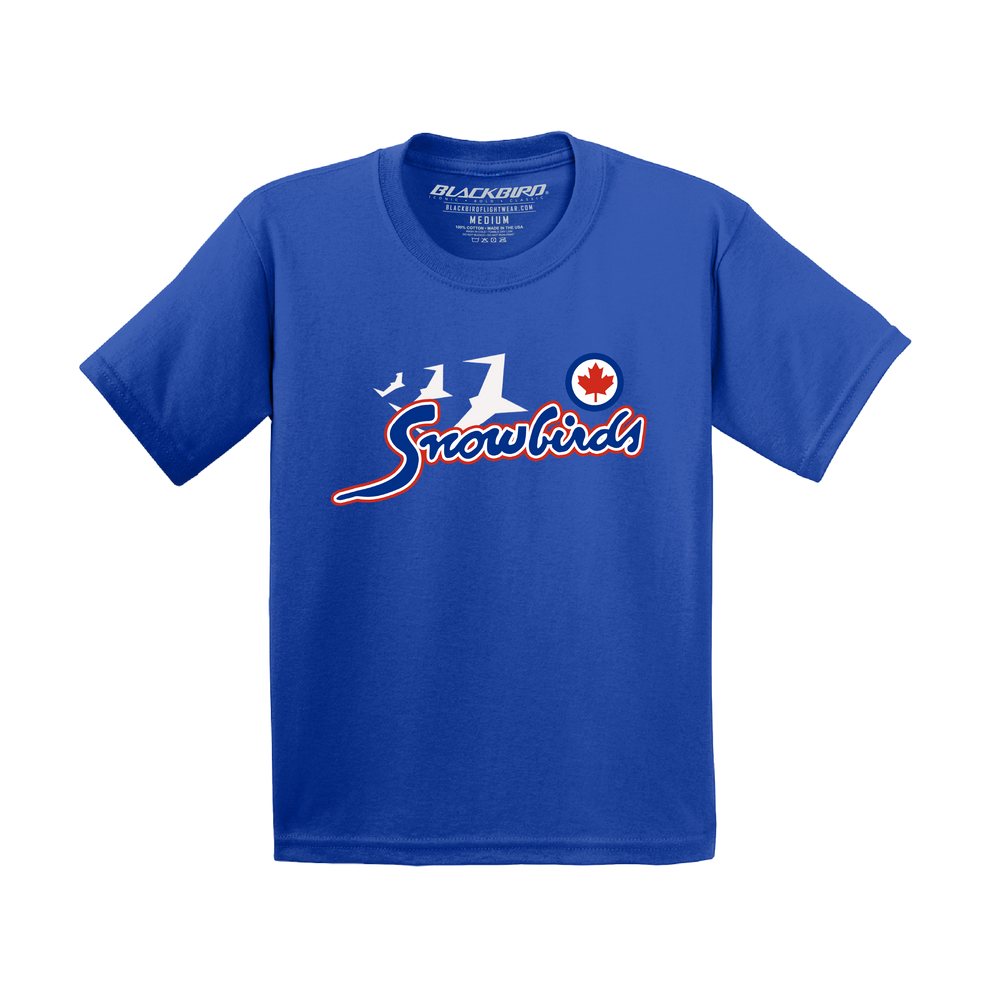 Canadian Snowbirds Script Youth Tee