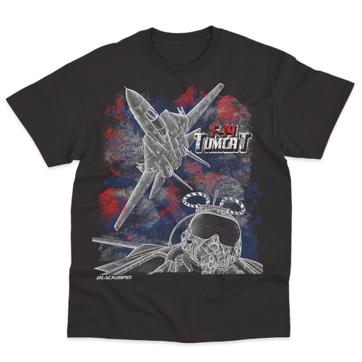 F-14 TOMCAT PILOT BLACK TEE