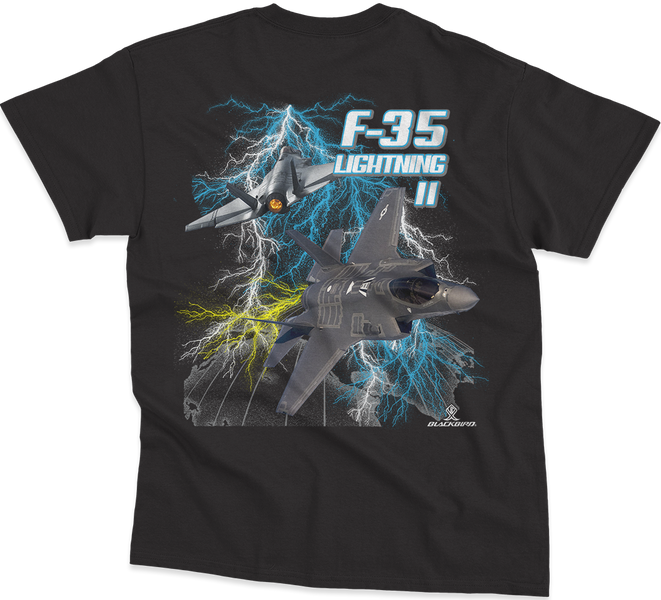 F-35 LIGHTNING 2 TEE SHIRTS I BLACKBIRD® FLIGHT WEAR