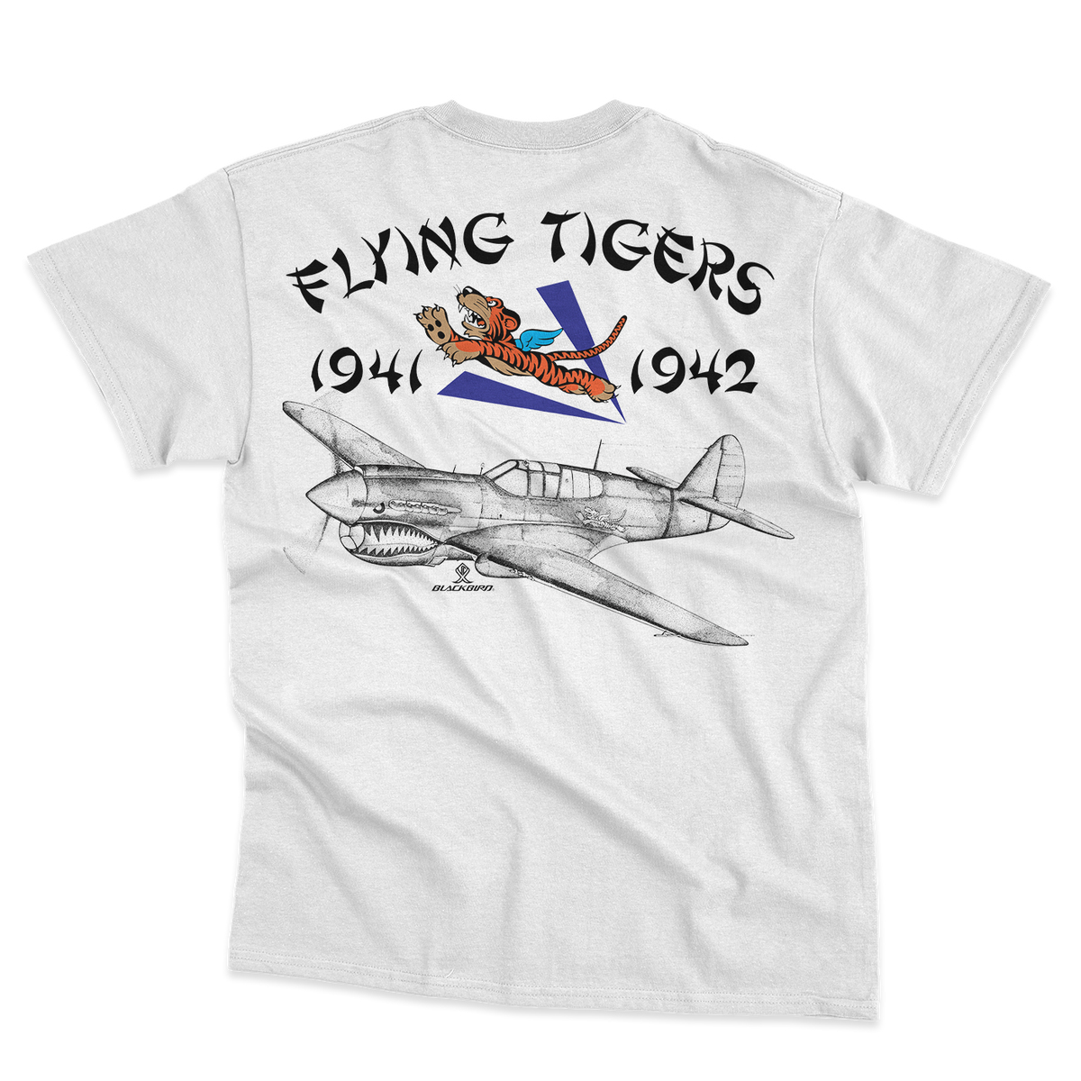 P-40 FLYING TIGERS TEE SHIRT I BLACKBIRD® FLIGHT WEAR — Blackbird ...